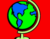 Coloring page Globe II painted byfernando