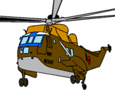 Coloring page Helicopter to the rescue painted byGhana rocks