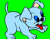 Coloring page Puppy painted bymariana