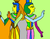 Coloring page Queen Nefertari painted byArturo