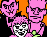Coloring page Halloween characters painted byaklllolpp´pñoiññññpp}ñp