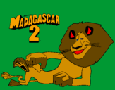 Coloring page Madagascar 2 Alex painted bymarisa
