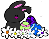 Coloring page Easter Bunny painted byKOOKIE Mnsta