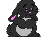 Coloring page Affectionate rabbit painted byblue4eve