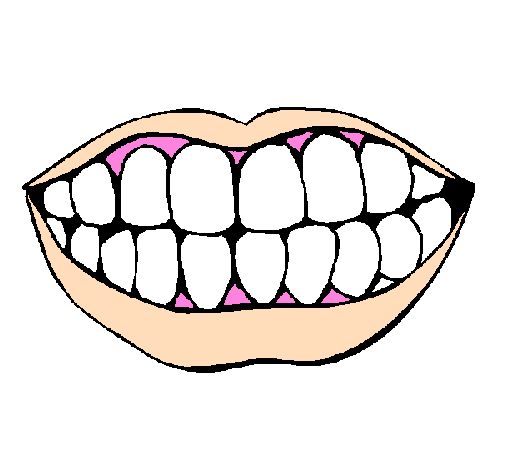 Coloring page Mouth and teeth painted bygustavo