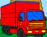 Coloring page Truck painted bylorenzo