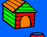Coloring page Dog house painted byBarBARARARA