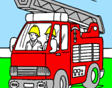 Coloring page Fire engine painted bydaniel