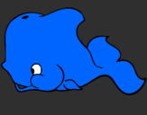 Coloring page Whale painted bylala