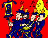 Coloring page Musical band painted bymichele