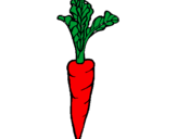 Coloring page carrot painted byandrew