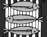 Coloring page Fish painted byTIA