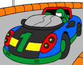 Coloring page Race car painted byJOSH