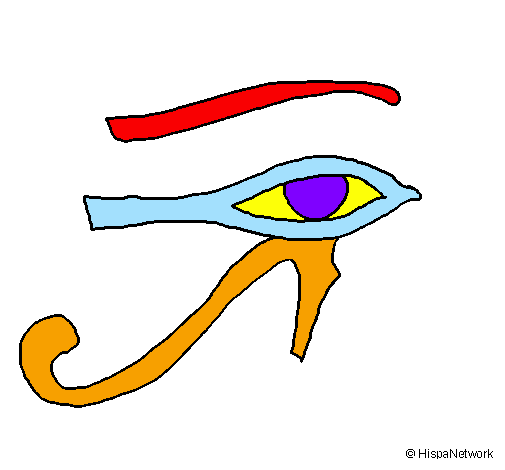 Coloring page Eye of Horus painted byjonathan