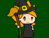 Coloring page Witch Turpentine painted bymaria