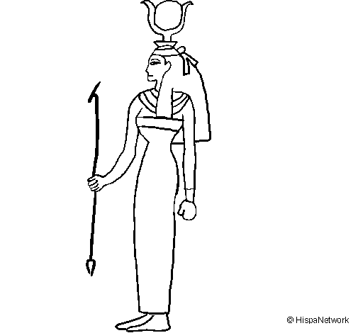 Coloring page Hathor painted bysmush