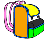 Coloring page Backpack painted byyovany