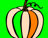 Coloring page Big pumpkin painted bygiuliana
