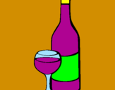 Coloring page Wine painted byausrzygi