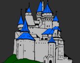 Coloring page Medieval castle painted byaiden