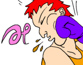 Coloring page Boxing painted bymaxi