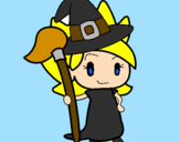 Coloring page Witch Turpentine painted byRosalea