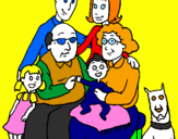 Coloring page Family  painted byKATYA