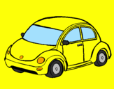 Coloring page Modern car painted byslugs