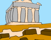 Coloring page Parthenon painted bylauren