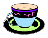 Coloring page Cup of coffee painted byALEJANDRAYNECO