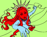 Coloring page New York princess painted byCYNHIA,