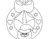 Coloring page Christmas decoration painted byyuan
