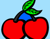Coloring page Cherries III painted byjoey