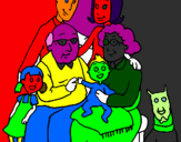 Coloring page Family  painted byDUMBA    FAM.     RIDICUL