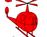 Coloring page Helicopter painted bygABY