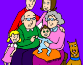 Coloring page Family  painted byjose-angel