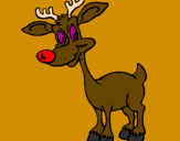 Coloring page Young reindeer painted bymrsl lombar