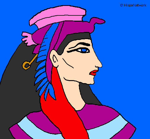 Coloring page Pharaoh painted byRose