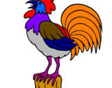 Coloring page Cock singing painted bymaximo