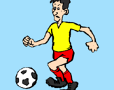 Coloring page Football player painted bymoshi count