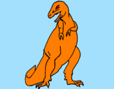 Coloring page Tyrannosaurus rex painted byben salole