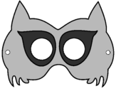 Coloring page Raccoon mask painted bykieran
