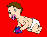 Coloring page Baby painted bymarianaa
