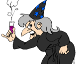 Coloring page Witch painted bydandarah