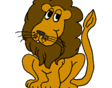 Coloring page Lion painted byTay