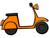 Coloring page Vespa painted byjoshen