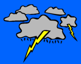 Coloring page Lightning painted byhannah