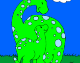 Coloring page Dinosaurs painted bykendall