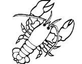 Coloring page Lobster painted byyuan