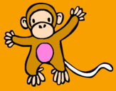Coloring page Monkey painted byjulia rose